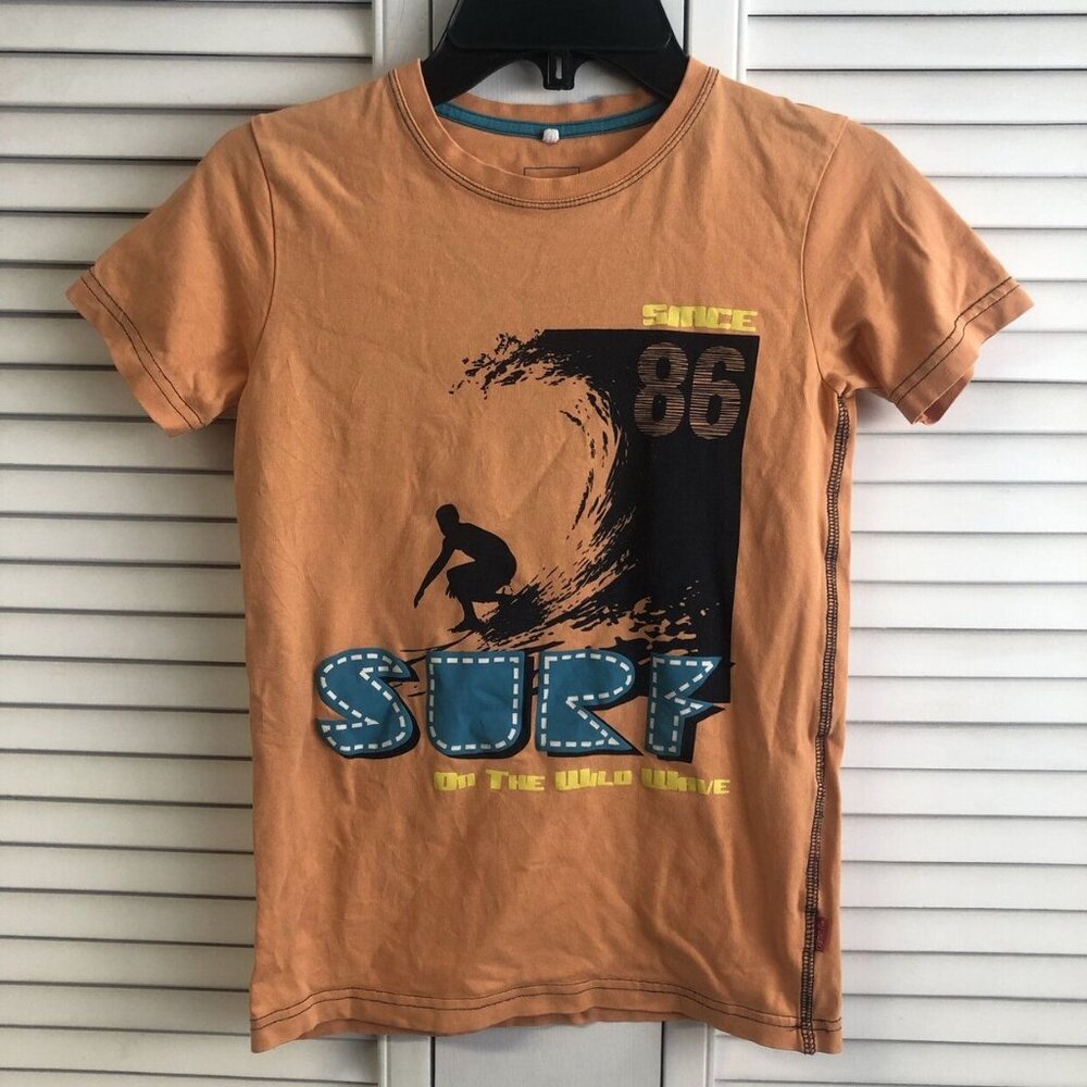 Name It Size 9-10 Orange Surfer Tee